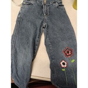 so 4th jeans 6/6x Embroidered  Flowers On Leg